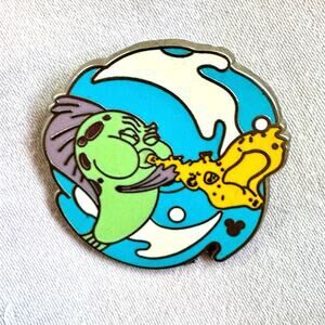 Disney Pin Undersea Band Collection - Fish Playing Saxophone Hidden Mickey Pin